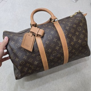 LV Keepall 45 老花水波紋路易威登Louis Vuitton vintage2手老包