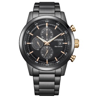 CITIZEN星辰 Chronograph系列 光動能三眼計時腕錶 日期顯示 100米防水 CA0746/CA0748