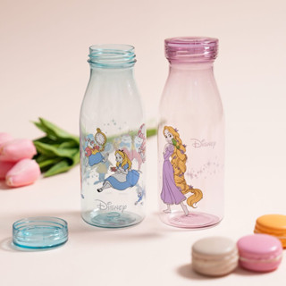 🎀大創代購🛒迪士尼聯名系列～愛麗絲夢遊仙境/長髮公主牛奶瓶 冷水瓶580ml 水壺 學生上班族/炎熱夏天 補充水分