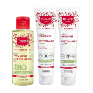 【Mustela 慕之恬廊】孕期油霜 慕之孕 孕膚油105ml 孕膚霜150ml 孕婦肌膚專用 無香味 原廠公司貨