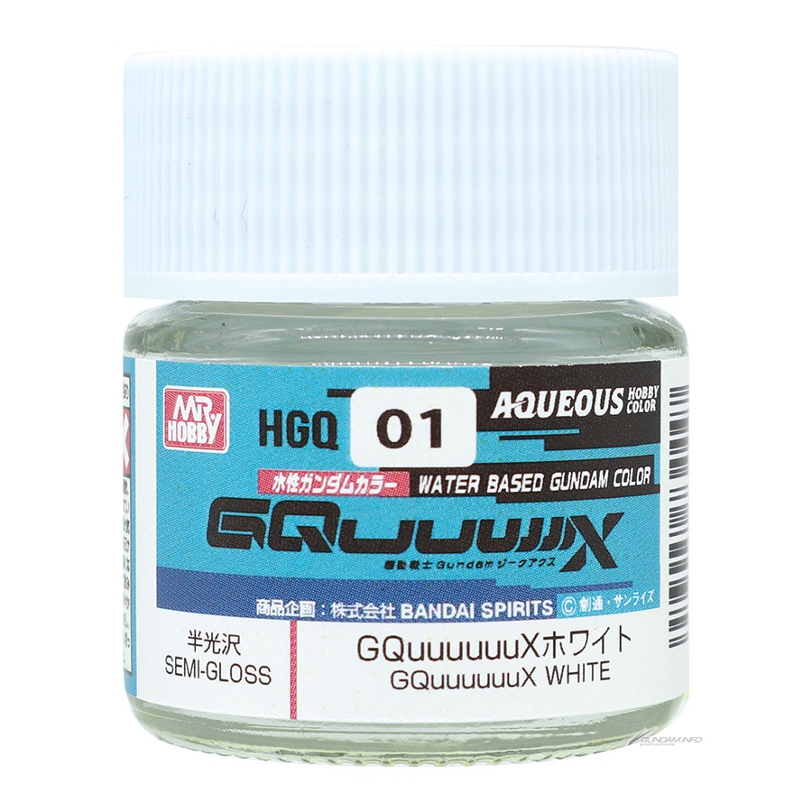 ◆弘德模型◆ GSI HGQ01 GQuuuuuuX 半光澤 白色 《GQuuuuuuX》 新水性漆 壓克力漆