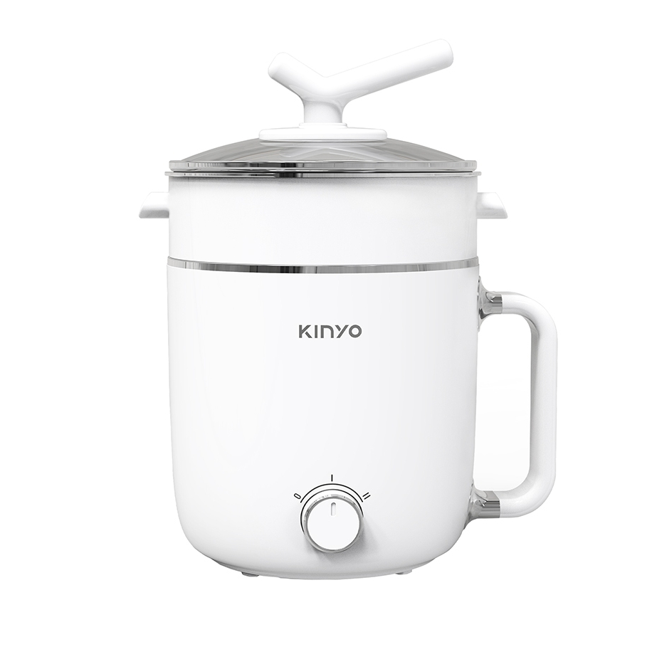 【KINYO】1.9L多功能不鏽鋼美食鍋(KIFP-0797)｜附蒸籠 防燙鍋身 304不鏽鋼 料理鍋 電火鍋 蒸鍋