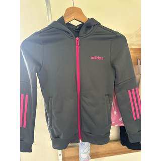 日本購回女童adidas長袖連帽外套140公分