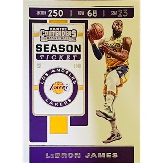 LeBRON JAMES SEASON TICKET 2019-20 CONTENDERS #70 湖人隊 籃球卡