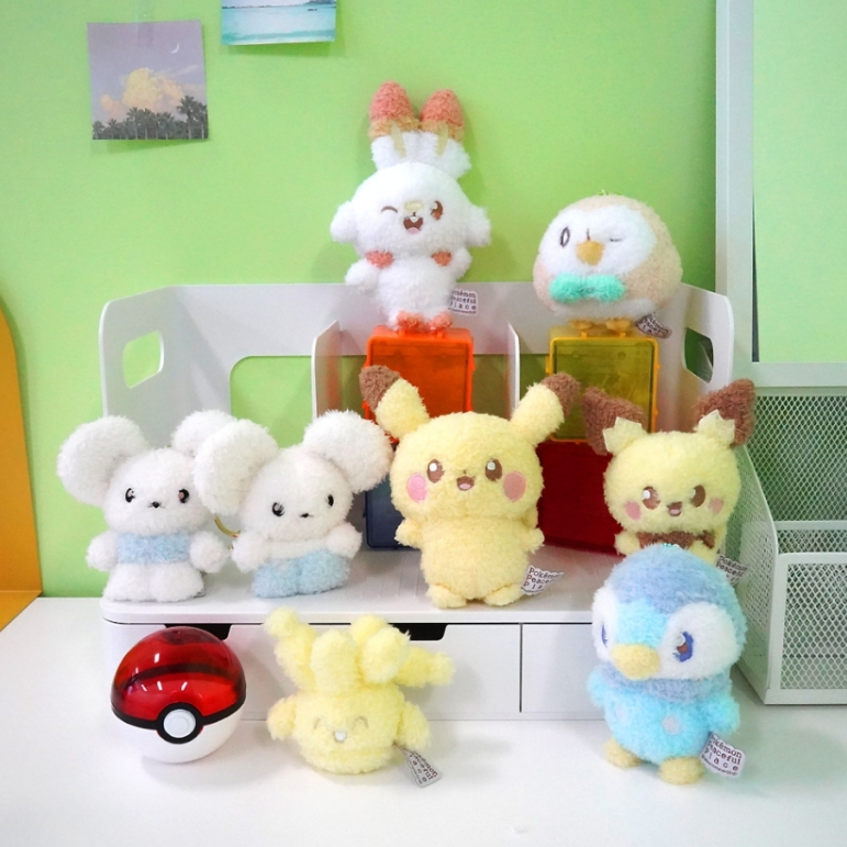 韓國正版授權神奇寶貝 精靈寶可夢Pokemon - 皮卡丘 皮丘 妙喵 波加曼 炎兔兒 木木梟 小仙奶 一對鼠 絨毛吊飾