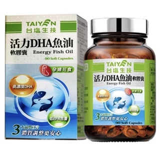 台鹽生技 活力DHA魚油軟膠囊(90顆/瓶)
