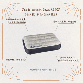 （山小孩）現貨，澳洲Sea to summit Down AEROS 羽絨枕 充氣羽絨枕頭 露營/登山/戶外