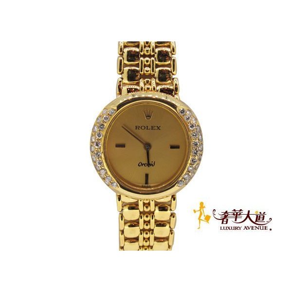 ＊奢華大道國際精品＊【W0331】ROLEX 勞力士RL2671 手上錬紅蟳女鑽錶