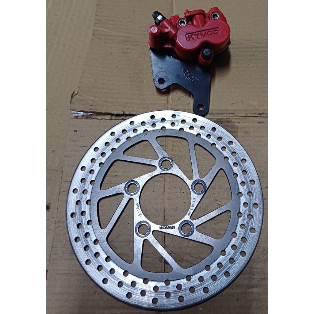 二手光陽GP125新名流.G5 超5 GP2 G6E X sense 等可裝前煞車雙缸卡鉗+救世軍碟盤