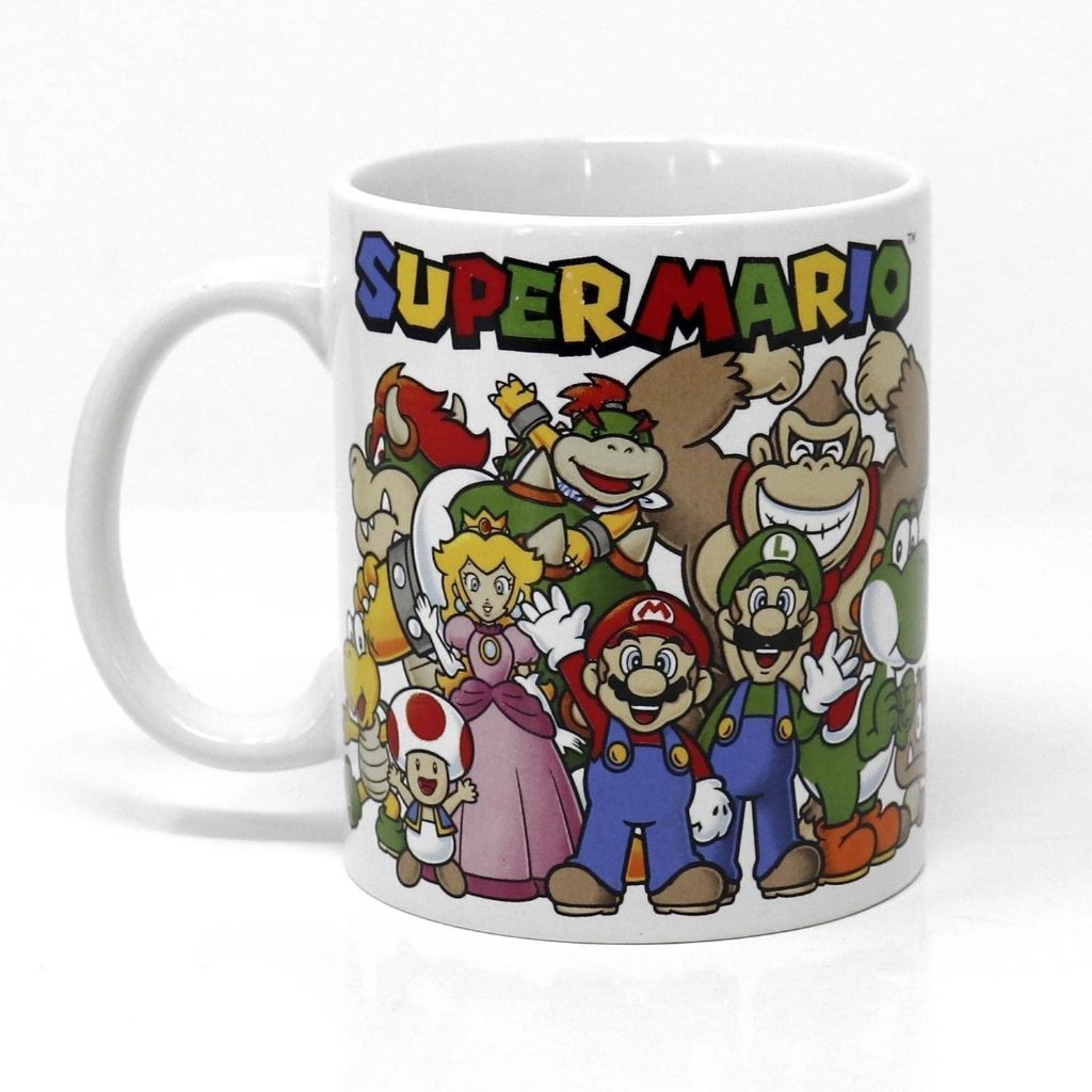 瑪莉歐 Super Mario 主角群大集合馬克杯 耀西 路易吉 奇諾比奧 桃子公主 庫巴