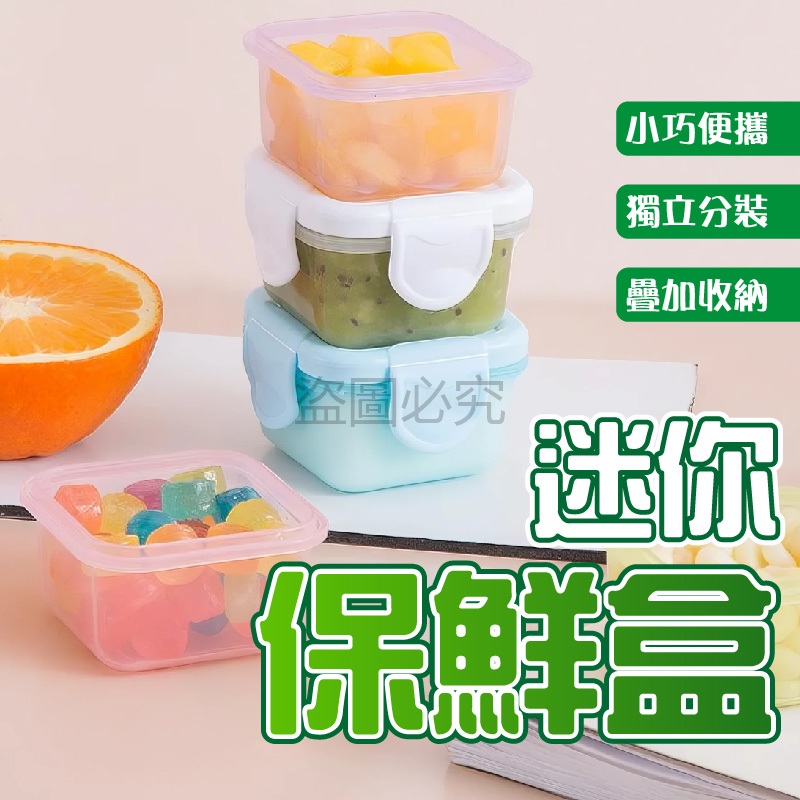 🌸密封不漏🌸迷你保鮮盒 零食分裝盒 副食品盒 小型收納盒 寵物餵食盒 外出便攜盒 調味分裝盒 密封保鮮盒 小保鮮盒