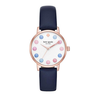 全新Kate spade 手錶 KSW9027 復刻馬卡龍深藍點點女錶