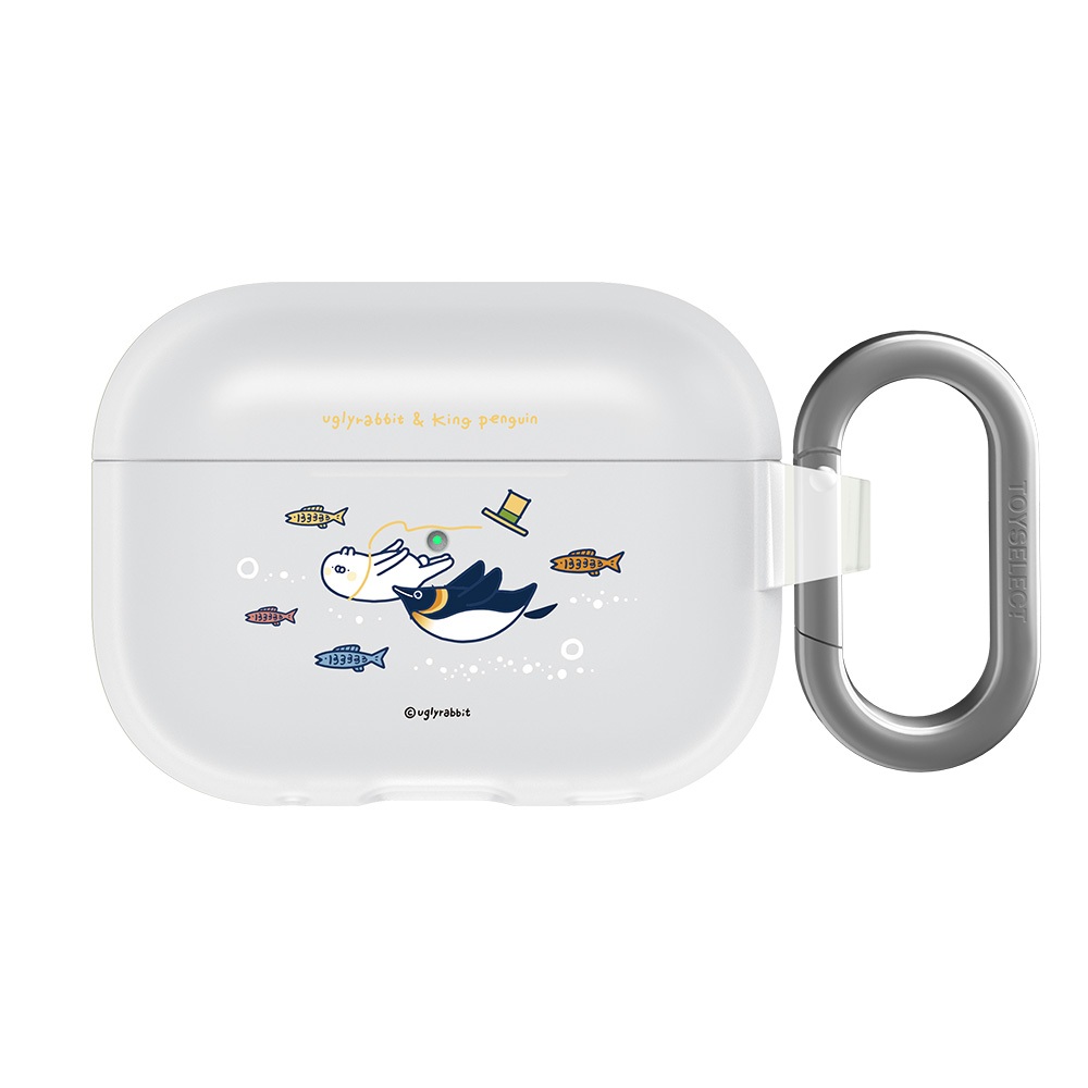 【TOYSELECT】醜白兔企鵝共遊強悍防摔AirPods保護套