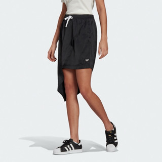 Adidas Originals SKIRT 女裝 短裙 休閒 三葉草 三條線 不對稱剪裁 黑