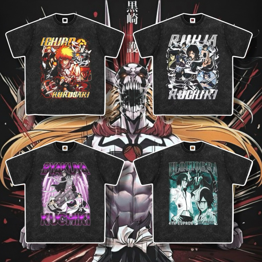 【動漫系列】BLEACH 死神 美式風格 短袖T恤 日本 動漫 葛力姆喬·賈卡傑克 藍染 黑崎一護 卍解