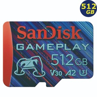 SanDisk GamePlay 512GB 512G microSD 190MB V30 U2 A2 A3 遊戲專用卡