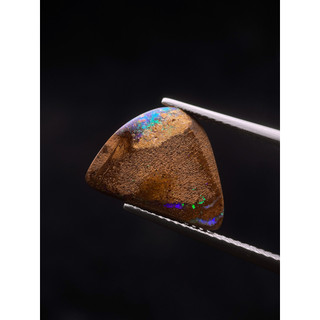 礫背蛋白石 Boulder Opal 澳洲 原礦 礦物 晶體