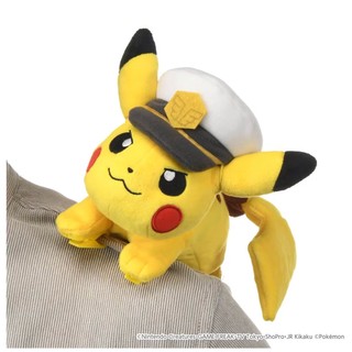 Pokemon 寶可夢絨毛- 肩膀上的船長皮卡丘 PC95651