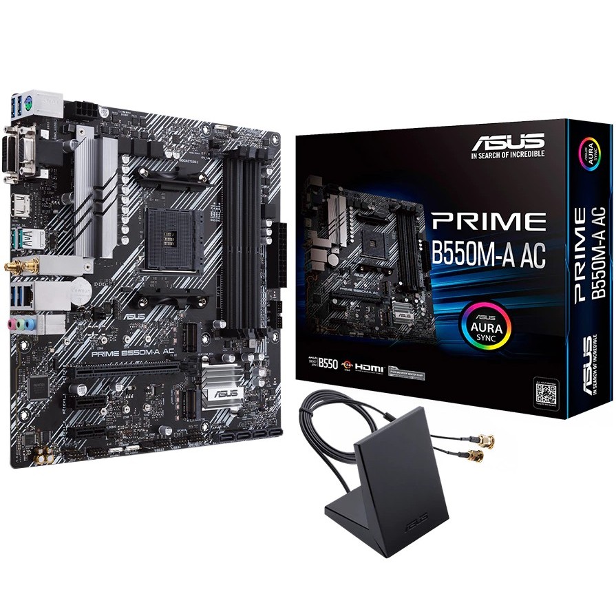 ASUS 華碩 PRIME B550M-A AC AM4腳位 DDR4 主機板