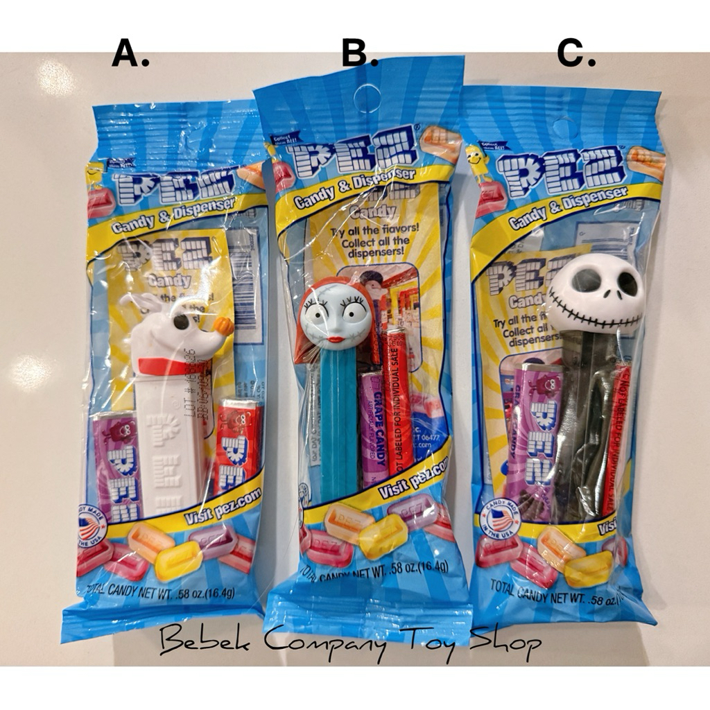 美國新款🇺🇸三款選 全新 PEZ 迪士尼 聖誕夜驚魂 貝思 糖果盒 貝思糖 Disney