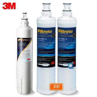 3M 3US-F003-5高密度活性碳濾心搭 3RS-F001-5 SQC前置PP替換濾心2支 (共3支)