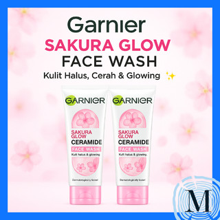 Garnier Sakura Glow Glowing Facial Wash Sabun Muka MKBT435