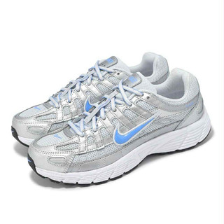 NIKE P-6000 GS 銀藍復古休閒鞋大童女款 HV5064-007