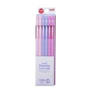 三菱UNI Palette系列 6角原木 2B抗汙鉛筆-粉紫 墊腳石購物網