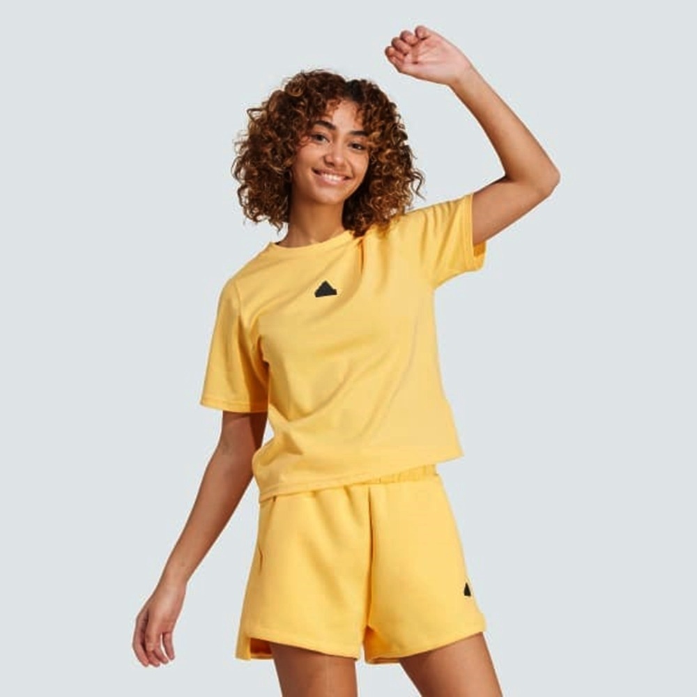 ADIDAS 短T ZNE短袖 黃色 W Z.N.E. TEE 女IS3932