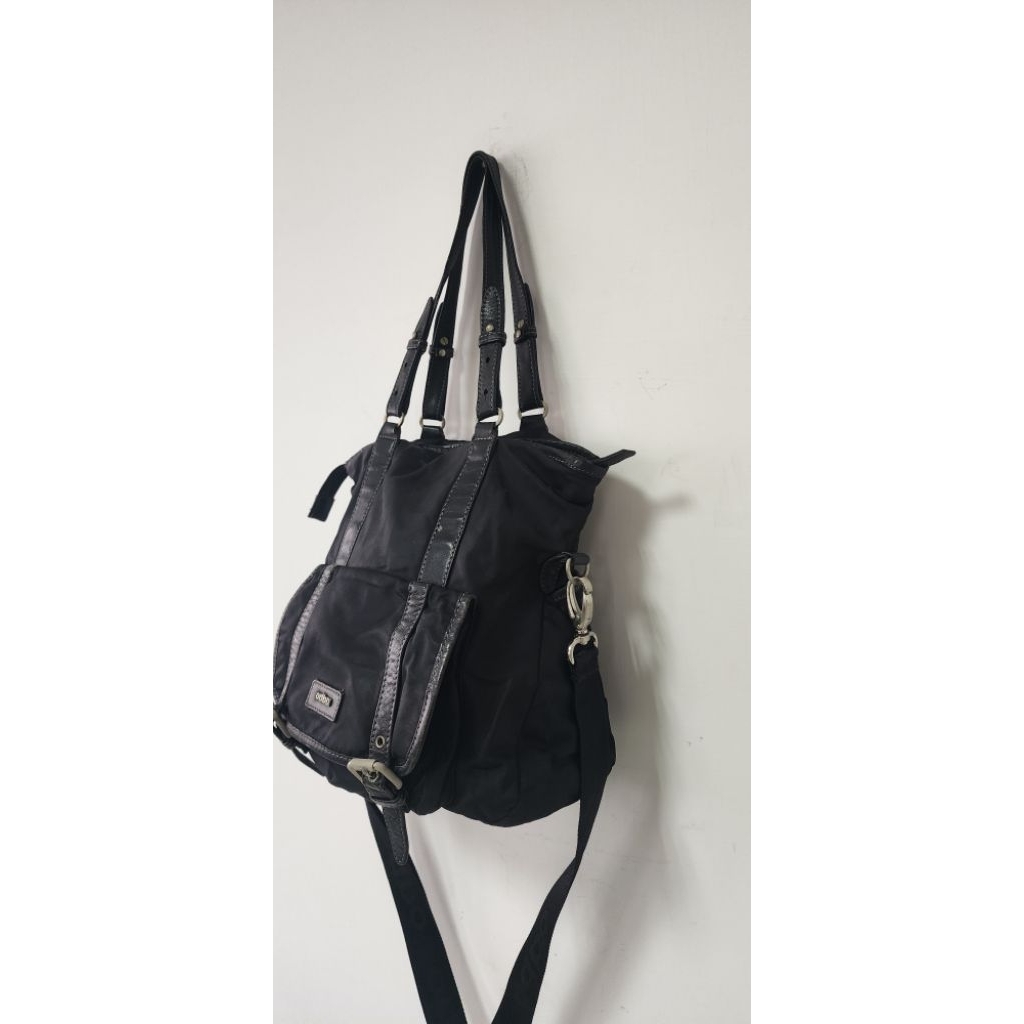 Odbo 專櫃購入 現役商品 托特包 手提包 斜肩包 單肩包 真皮帆布 布質柔軟 輕盈便攜