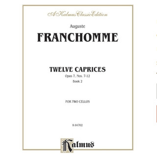 【優樂提琴】Franchomme: Twelve Caprices for Two Cellos,Op. 7 Book2