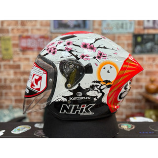 【Biker Shop】印尼NHK S1GP PRO AL21#12選手彩繪四分之三罩安全帽 騎士安全帽 通勤帽 內墨片