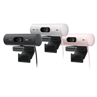 Logitech 羅技 Brio 500 網路攝影機 公司貨保固 石墨黑/珍珠白/玫瑰粉