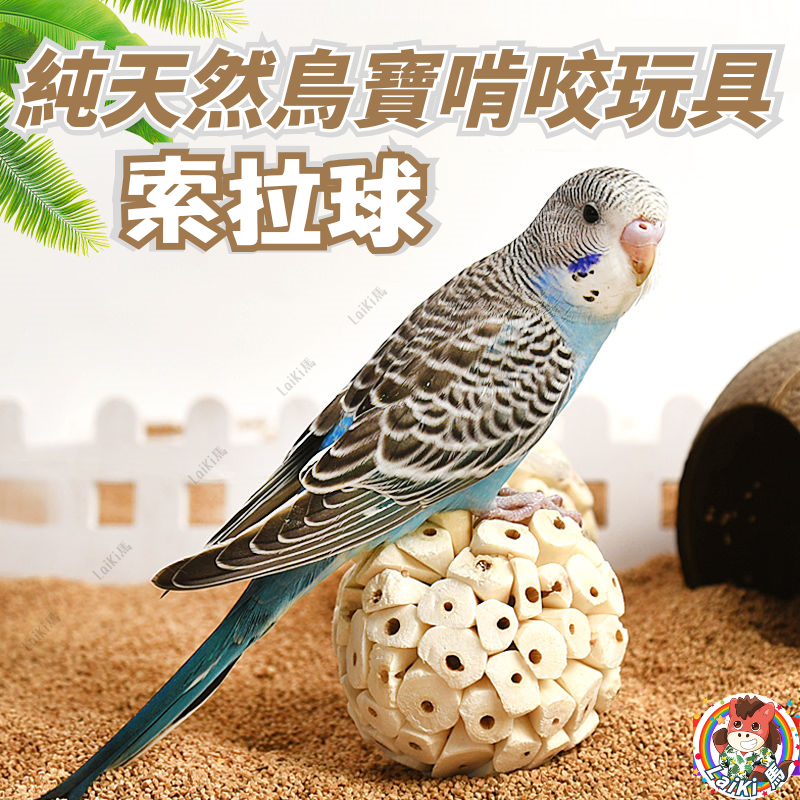 【台灣極速出貨】索拉球 天然通草球 鸚鵡玩具 啃咬用品 啃咬玩具 鸚鵡用品 兔子 倉鼠 蜜袋鼯 磨牙球 磨嘴球 啃咬球