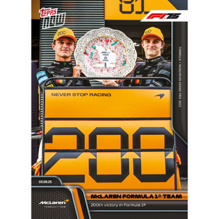 [現貨商品] McLaren Formula 1® Team - 2025 Formula 1® Topps NOW®