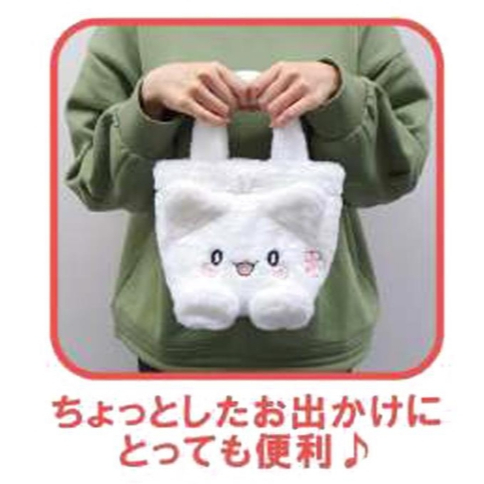 大田倉丨日本進口 正版商品 小幽靈 花丸 絨布手提袋 袋子  小提袋 絨毛手提袋 小提包