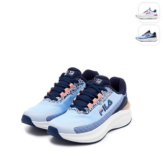 【FILA】女性 Bass 慢跑鞋-藍/粉 5-X318Z-353