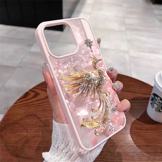 鳳凰鑽塗鴉磁吸iPhone18promax手機殼i18 17 16 15 14 13 新款 防摔 ins潮流18plus
