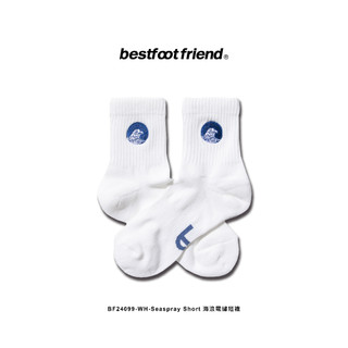 【逢甲 FUZZY】Best Foot Friend Seaspray 海浪 短襪 BFF 襪子 白色 BF24099