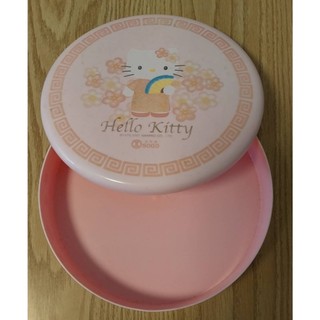 Hello Kitty 中國風 粉紅圓形糖果盒/收納盒 SOGO
