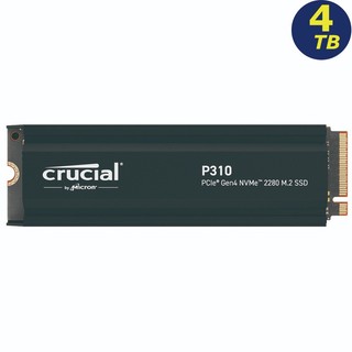 Crucial P310 4TB 散熱片 PCIe Gen4 NVMe M.2 SSD CT4000P310SSD5