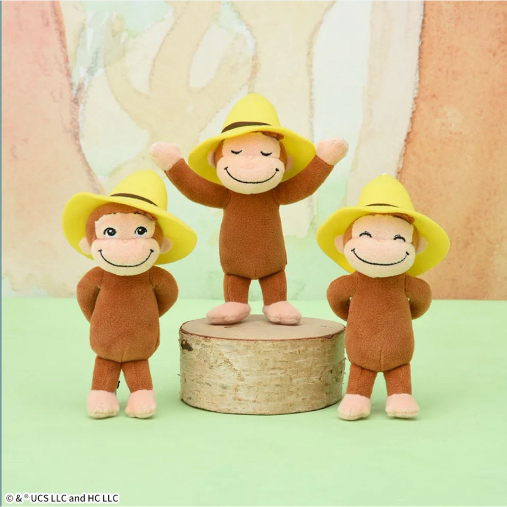 ❤Lika小舖❤U好奇猴喬治 日本帶回 全新正版現貨 好奇的喬治猴景品玩偶布偶娃娃吊飾 黃色帽子