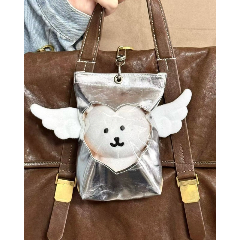 𝚂𝚃𝙷𝚘𝚖𝚎現貨·隔日到貨｜原創8色✨吉伊卡哇 努努 棉花娃娃 自嘲熊 心動飛行娃包 翅膀 天使 娃包 遛娃包 痛包🤍🪽