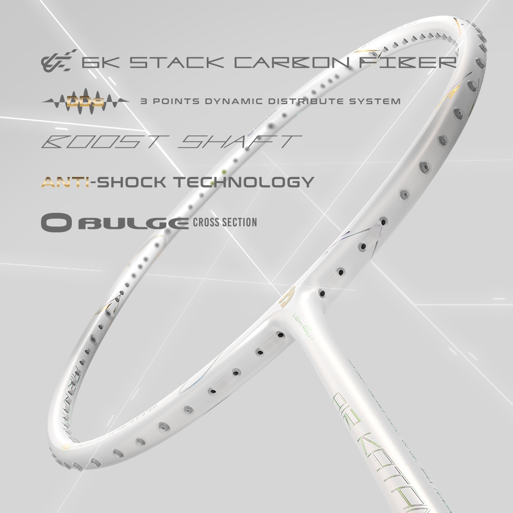 24磅羽球 / JNICE久奈司 白羽刃 AIR KATANA GAME 超輕羽球拍 6U 含穿線 好上手