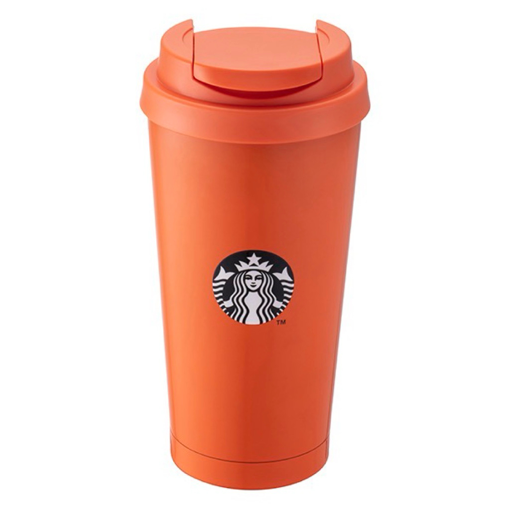 STARBUCKS + BEAMS 系列聯名商品-BEAMS好運橙不銹鋼杯