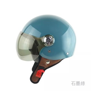 華泰 安全帽 K-808 素色 飛行帽 騎士帽 石墨綠 半罩 全拆洗 比帽王