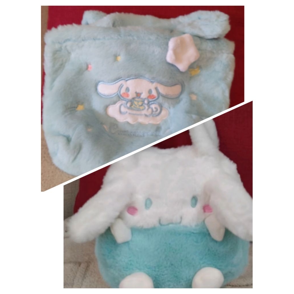 【現貨】 大耳狗 喜拿狗 絨毛手提袋 絨毛手提包 外出包小包 酷洛米帕恰狗酷企鵝無 娃娃 玩偶 大耳狗娃娃 大耳狗手提包