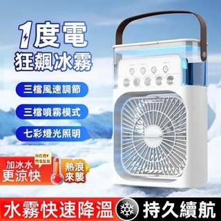 隔日到 冷氣扇 迷你冷風扇 USB插電 桌面扇 水冷扇 微型冷氣 移動式水冷氣 噴霧冷扇 冰塊風扇 冰霧空調扇 冷氣扇