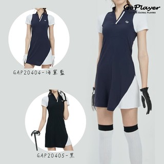 ＊立航高爾夫＊GoPlayer 超顯瘦 女高爾夫連身衣裙 #GAP20404 / #GAP20405,海軍藍 / 黑