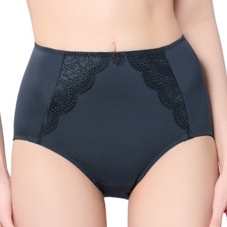 SWEAR 思薇爾 舒漾Bra系列 L-3XL 涼感 消臭 蕾絲 高腰 三角 女內褲 (科技藍)